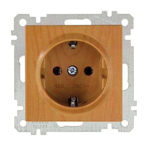 Steckdose Eiche Holz Optik - CANDELA Schalterserie