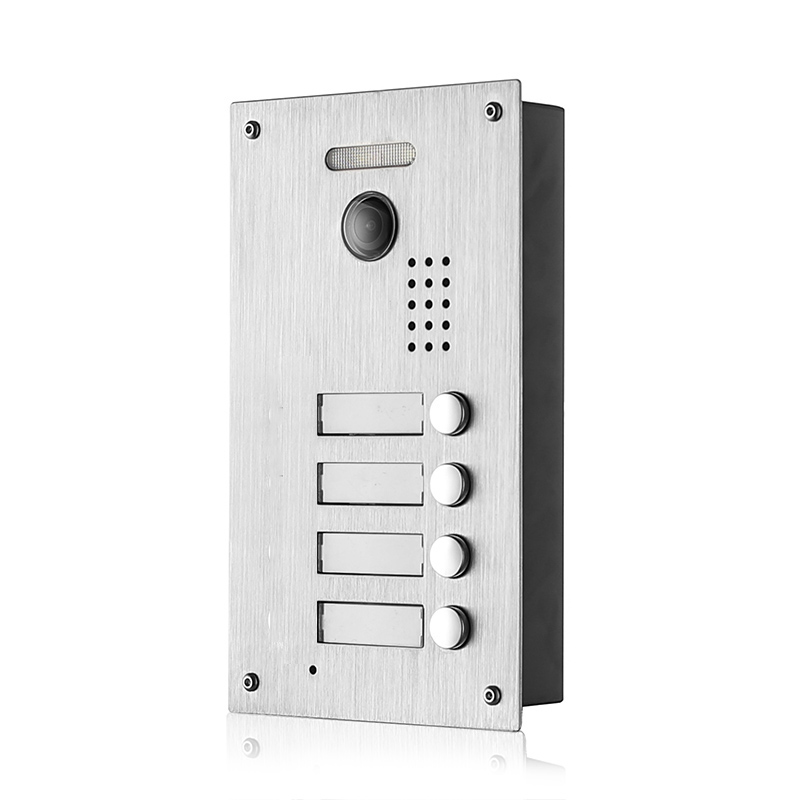 4 Tasten Türsprechanlage mit Kamera (Unterputz) 4 Tasten Türsprechanlage mit Kamera (Unterputz)