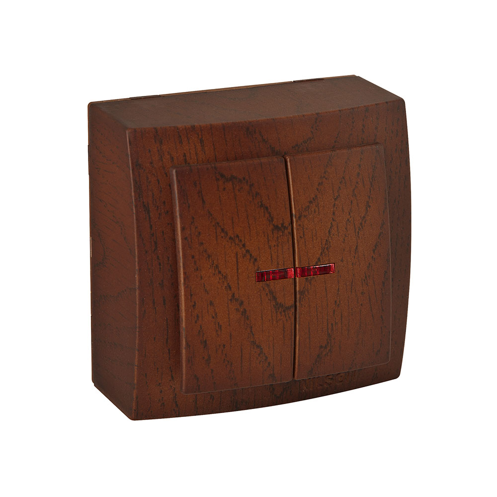 Kontrollserienschalter Walnuss · THEMIS