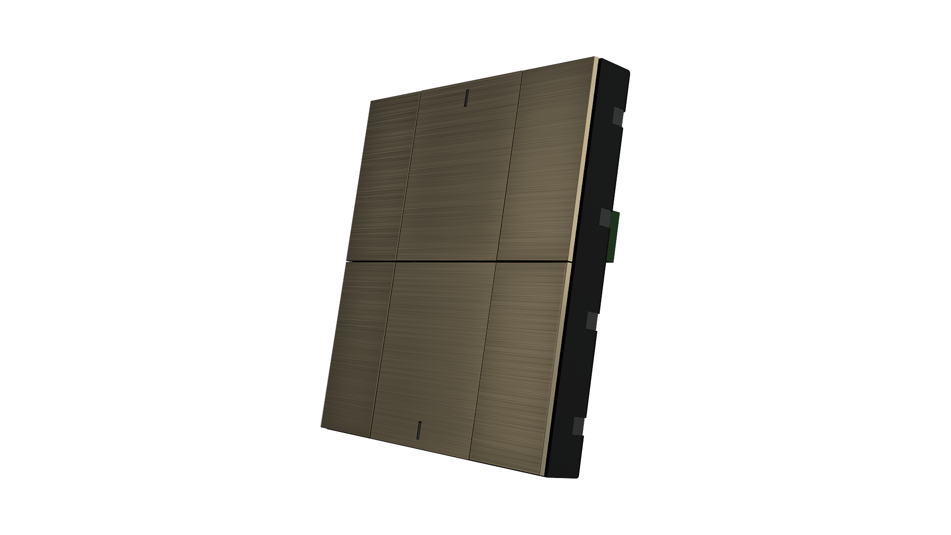 KNX Taster iSwitch+ Aluminium Bronze 6 Tasten