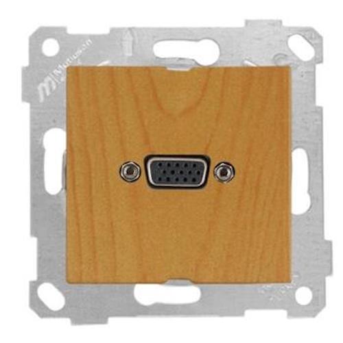 VGA - Steckdose Eiche (RITA Holz Optik) VGA - Steckdose Eiche (RITA Holz Optik)