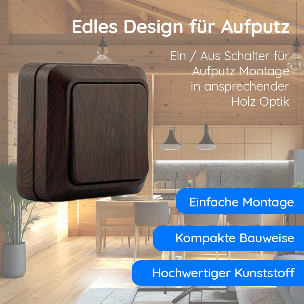 Schalter Walnuss · NOELA Schalter Walnuss · NOELA