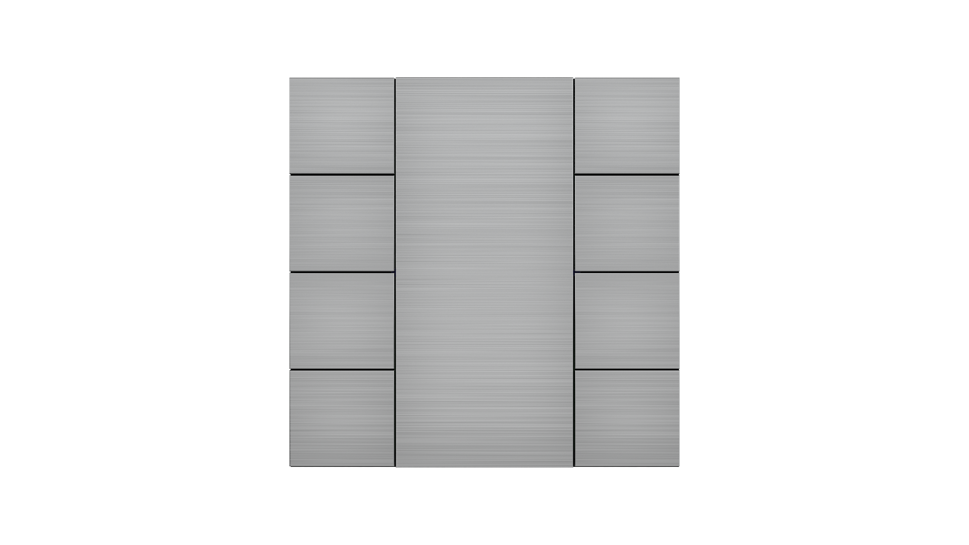 KNX Taster iSwitch · Aluminium Natur