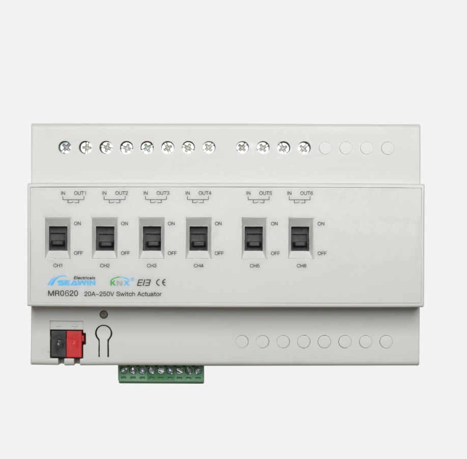 6 fach KNX Schaltaktor 20A 6 fach KNX Schaltaktor 20A