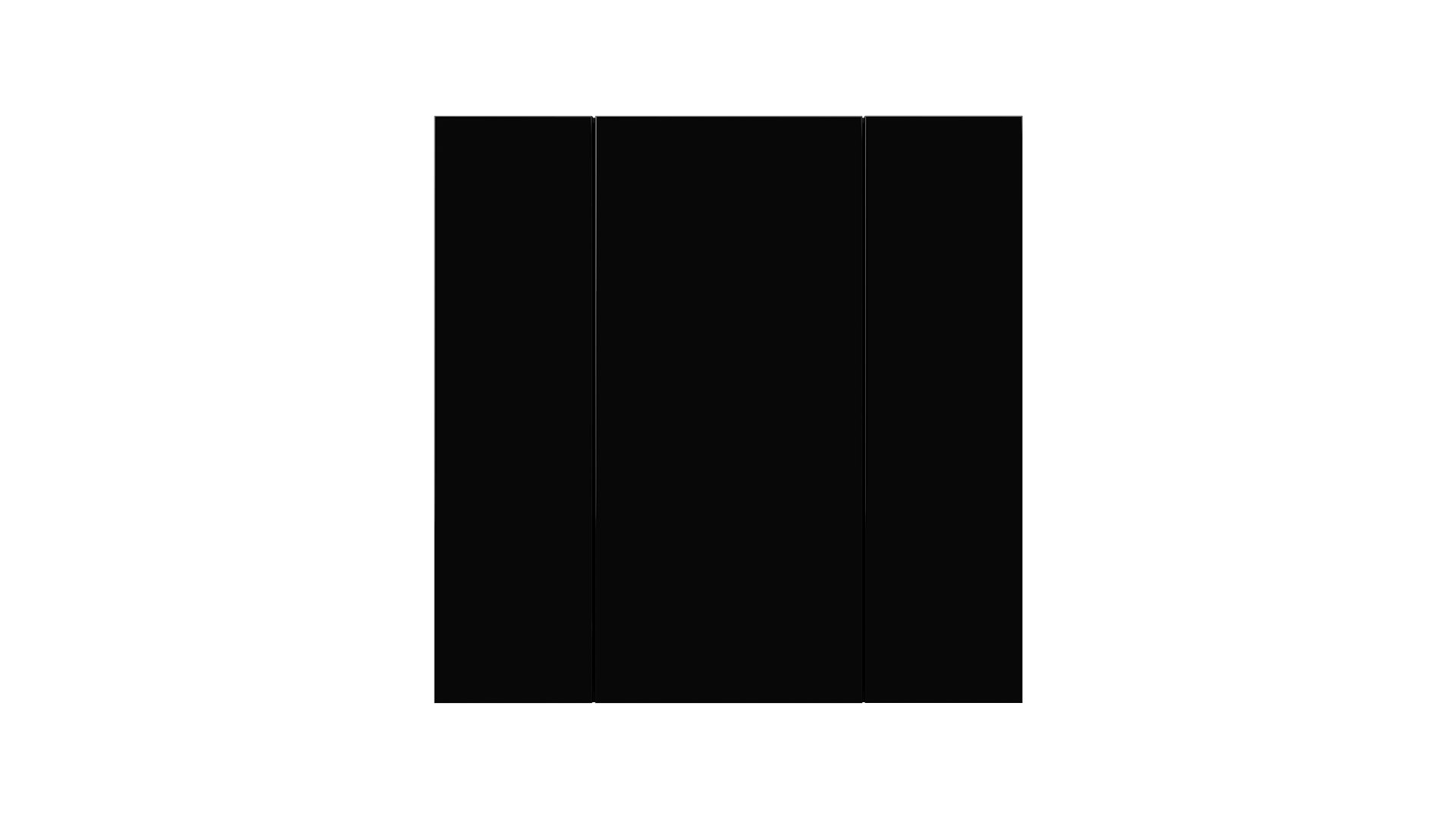 KNX Taster iSwitch+ schwarz 2 Tasten