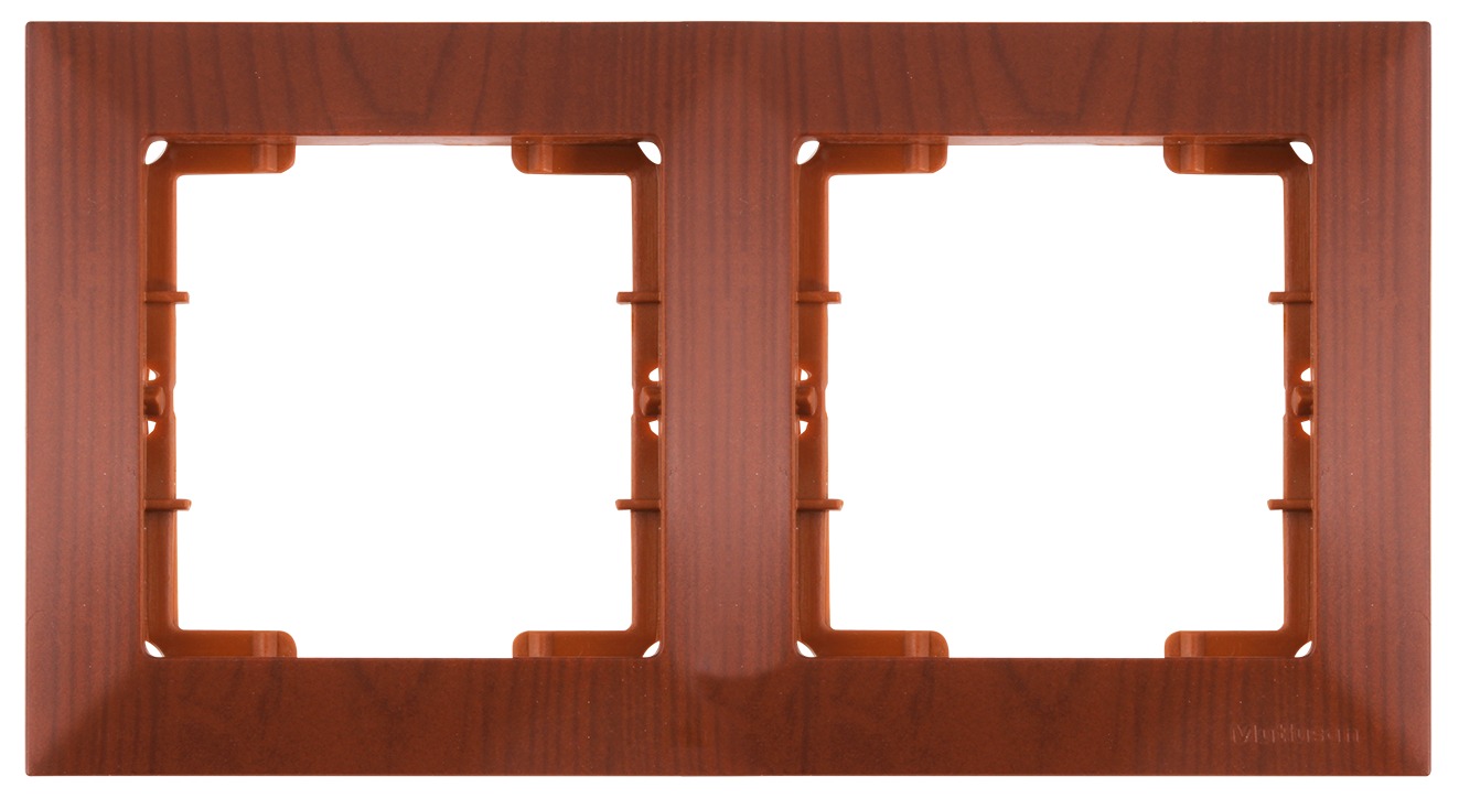 2 fach Rahmen horizontal Kirsche (CANDELA Holz Optik) 2 fach Rahmen horizontal Kirsche (CANDELA Holz Optik)