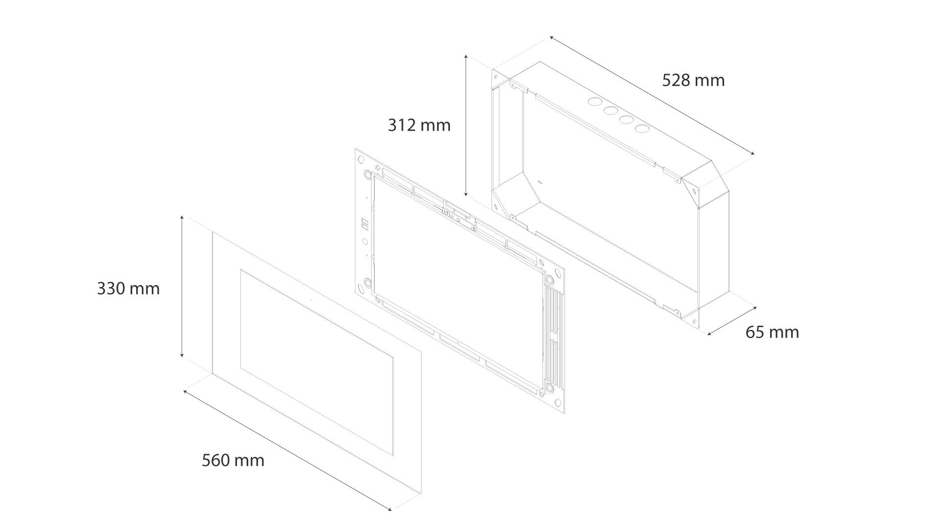 11,6" Controlmini Touchpanel Silber