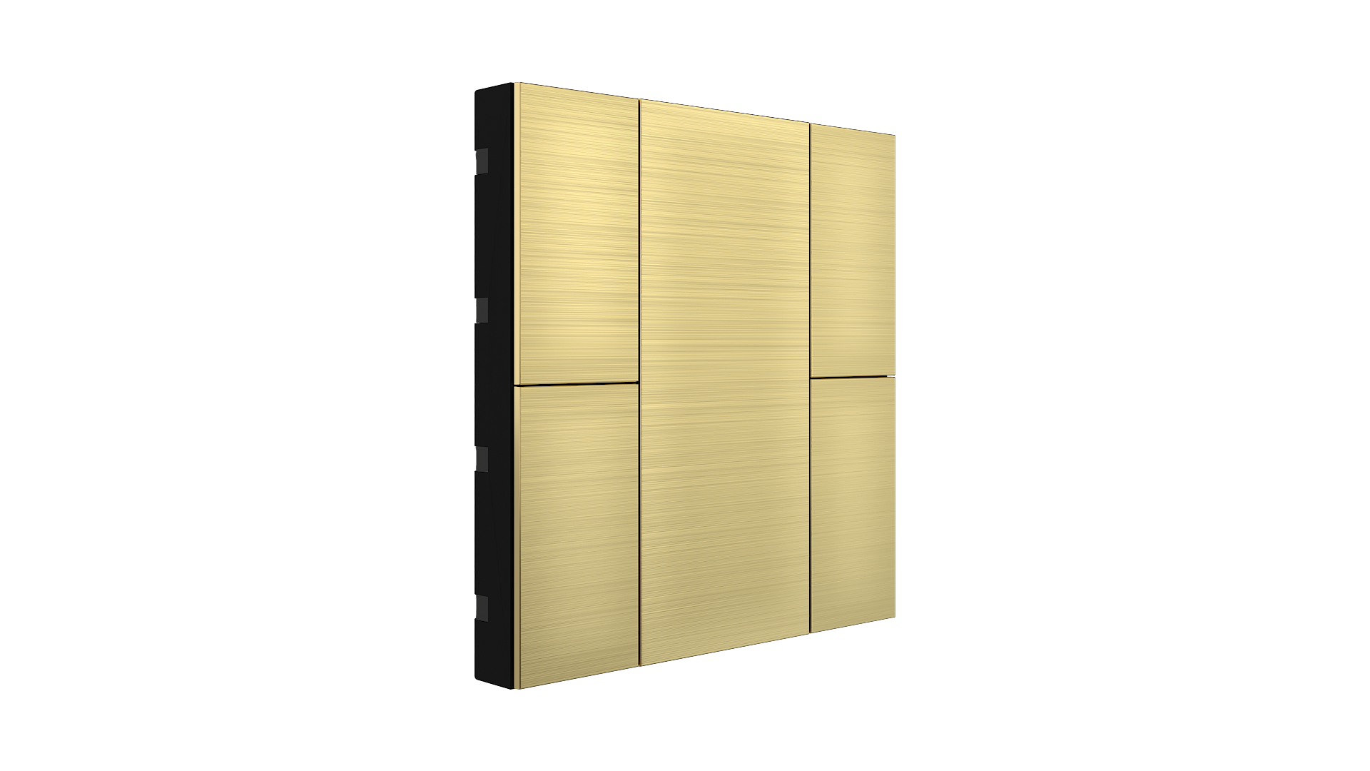 KNX Taster mit Air Quality Sensor iSwitch+ Aluminium Gold 4 Tasten