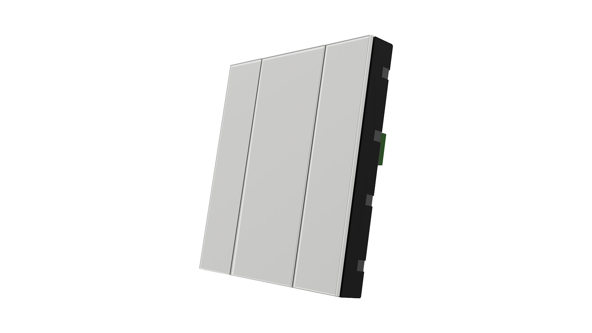 KNX Taster iSwitch+ Glas Weiß 2 Tasten