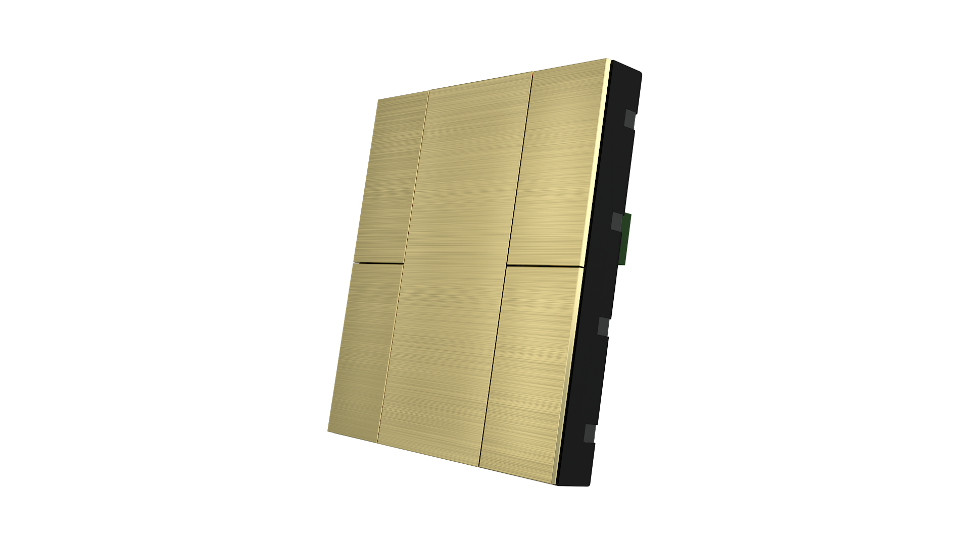 KNX Taster iSwitch+ Aluminium Gold 4 Tasten