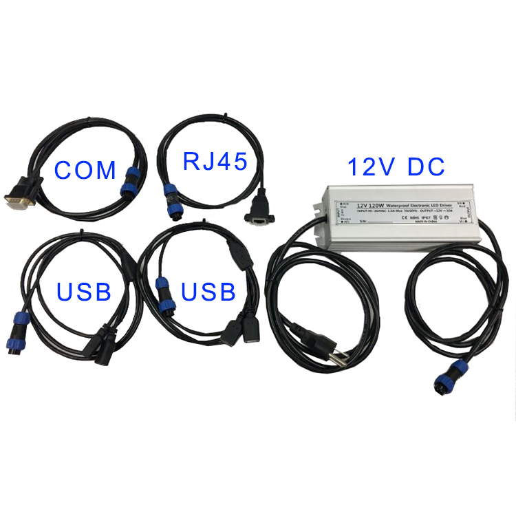 Kabelset und Netzteil für IP66 AIO PC