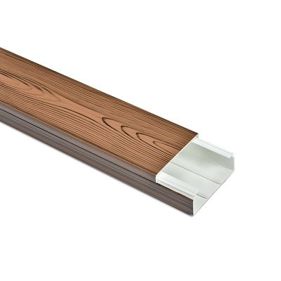 25x16 mm Kabelkanal Walnuss Schrauben / Bohren  2x 1m