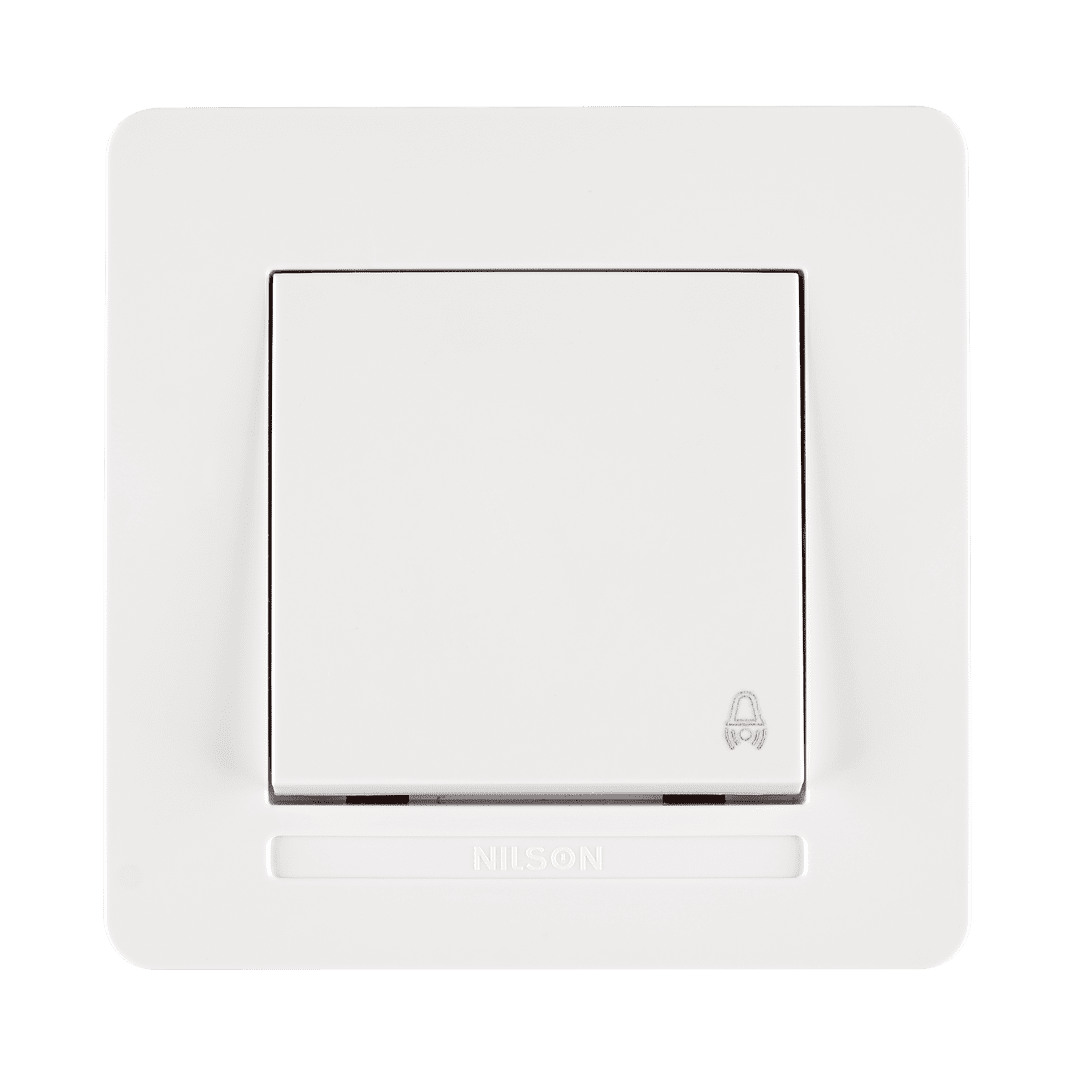 Türtaster mit Rahmen Set Weiß · SELENE