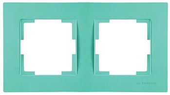 2 fach Rahmen horizontal Grün (RITA Pastell Farben)