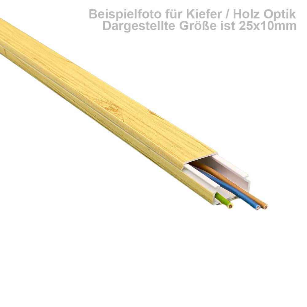 Kabelkanal Kiefer (Selbstklebend) 60X25X2000mm Kiefer 2m