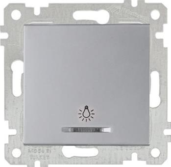 Kontrollschalter Silber (RITA Metall Optik) Kontrollschalter Silber (RITA Metall Optik)