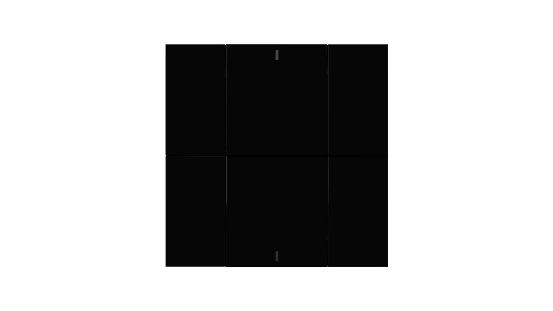 KNX Taster iSwitch · schwarz 6 Tasten
