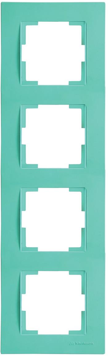 4 fach Rahmen vertikal Grün (RITA Pastell Farben)