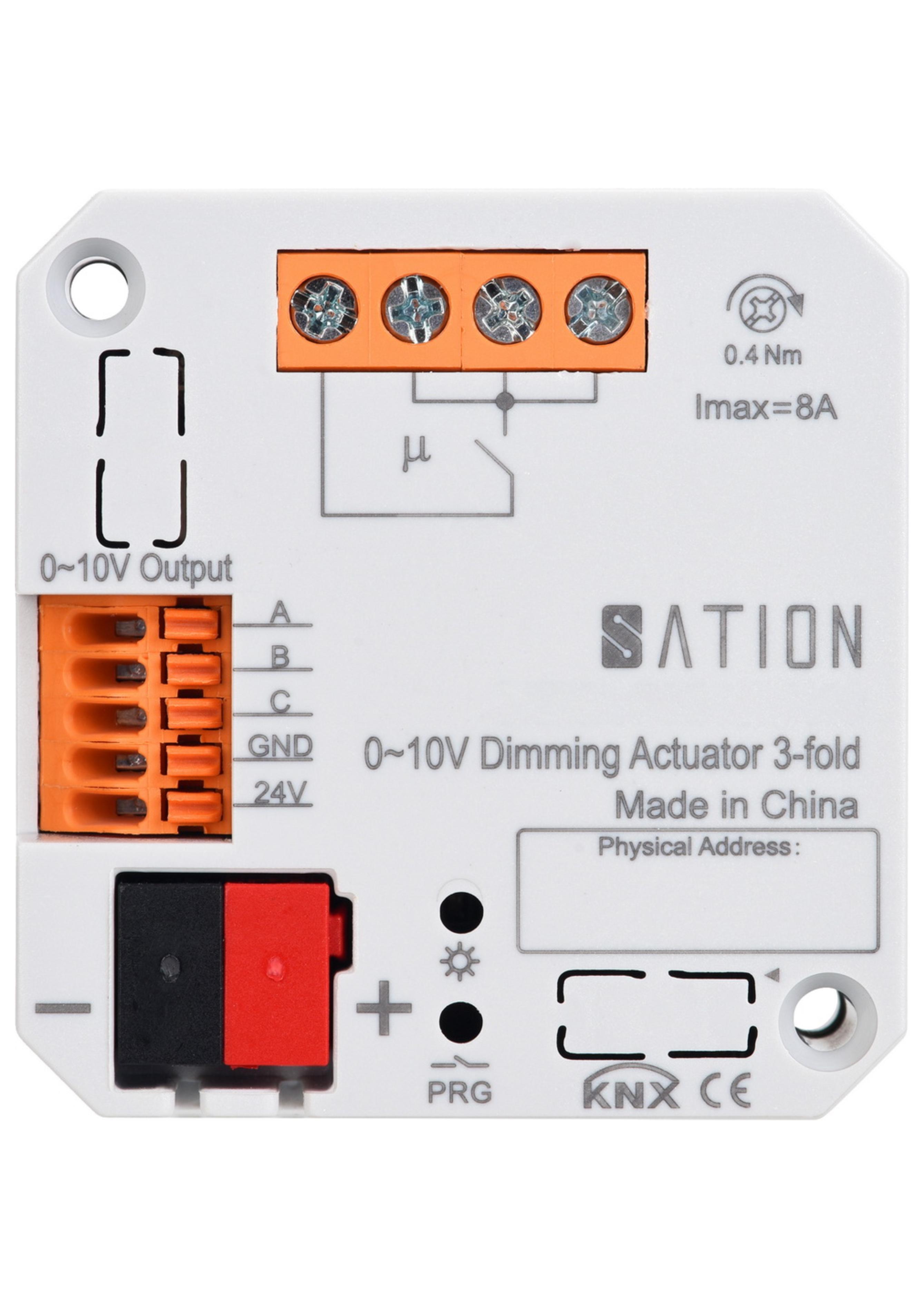 3 fach KNX Dimmaktor 0-10V UP 3 fach KNX Dimmaktor 0-10V UP