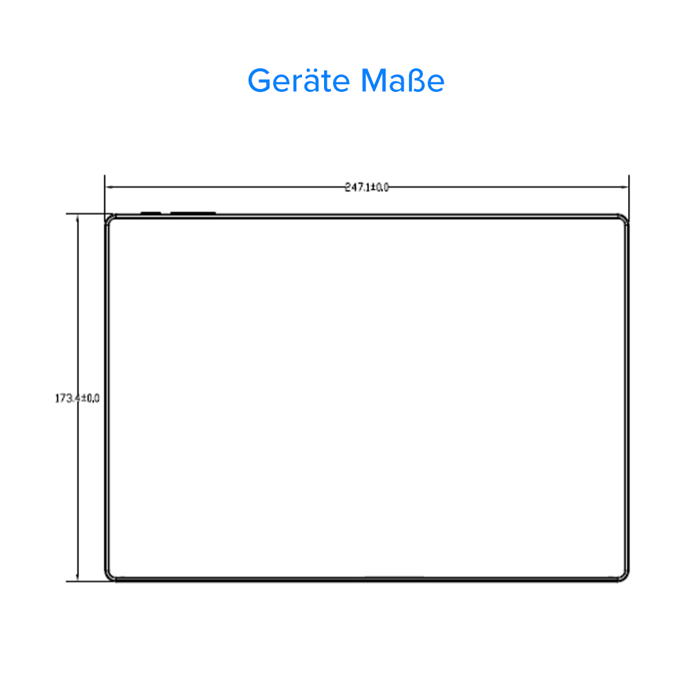 Android 13 Touchpanel 10 Zoll PoE | Wandeinbau Display