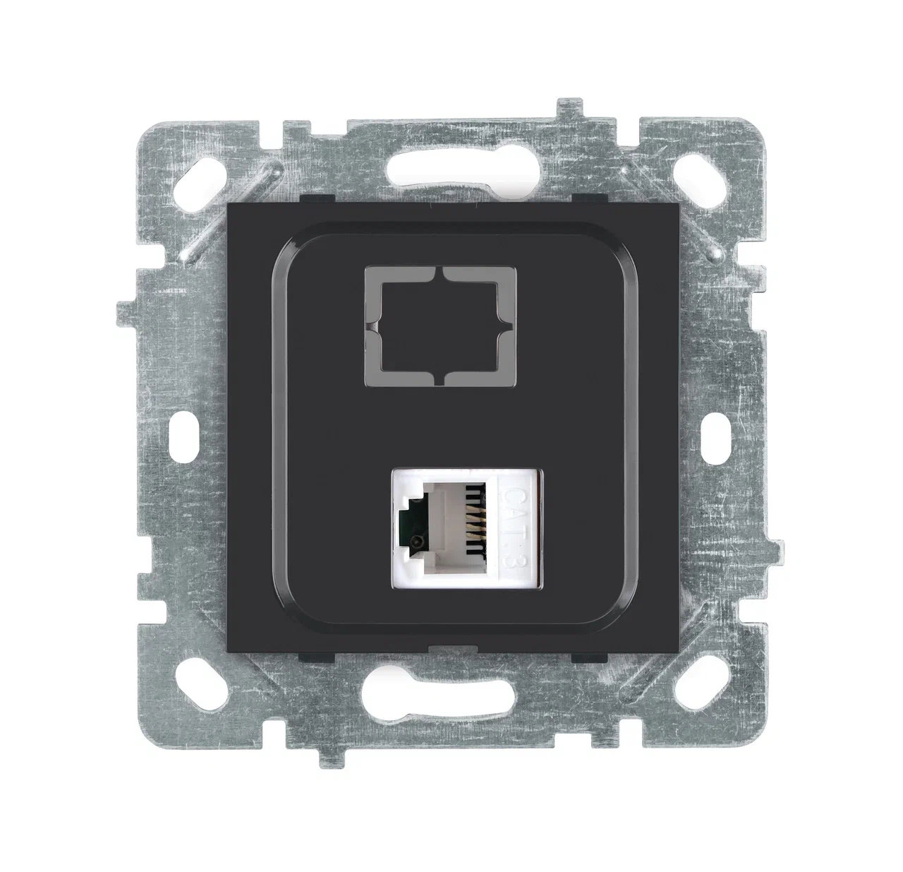 1-fach Netzwerkdose Cat 5 (RJ45) Anthrazit · SELENE