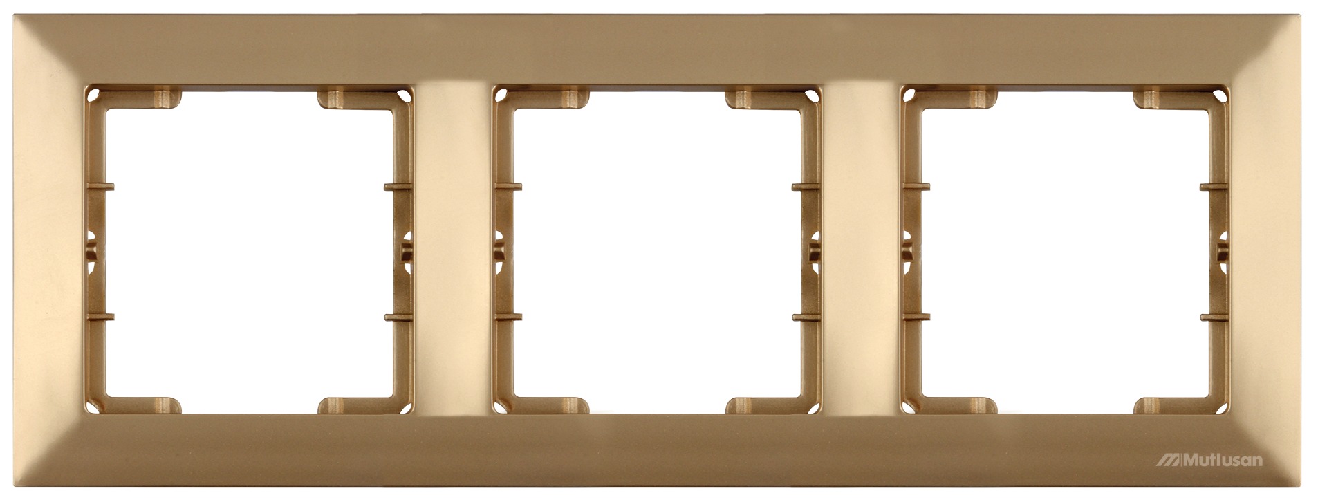 3 fach Rahmen horizontal Gold - CANDELA Schalterserie 3 fach Rahmen horizontal Gold - CANDELA Schalterserie