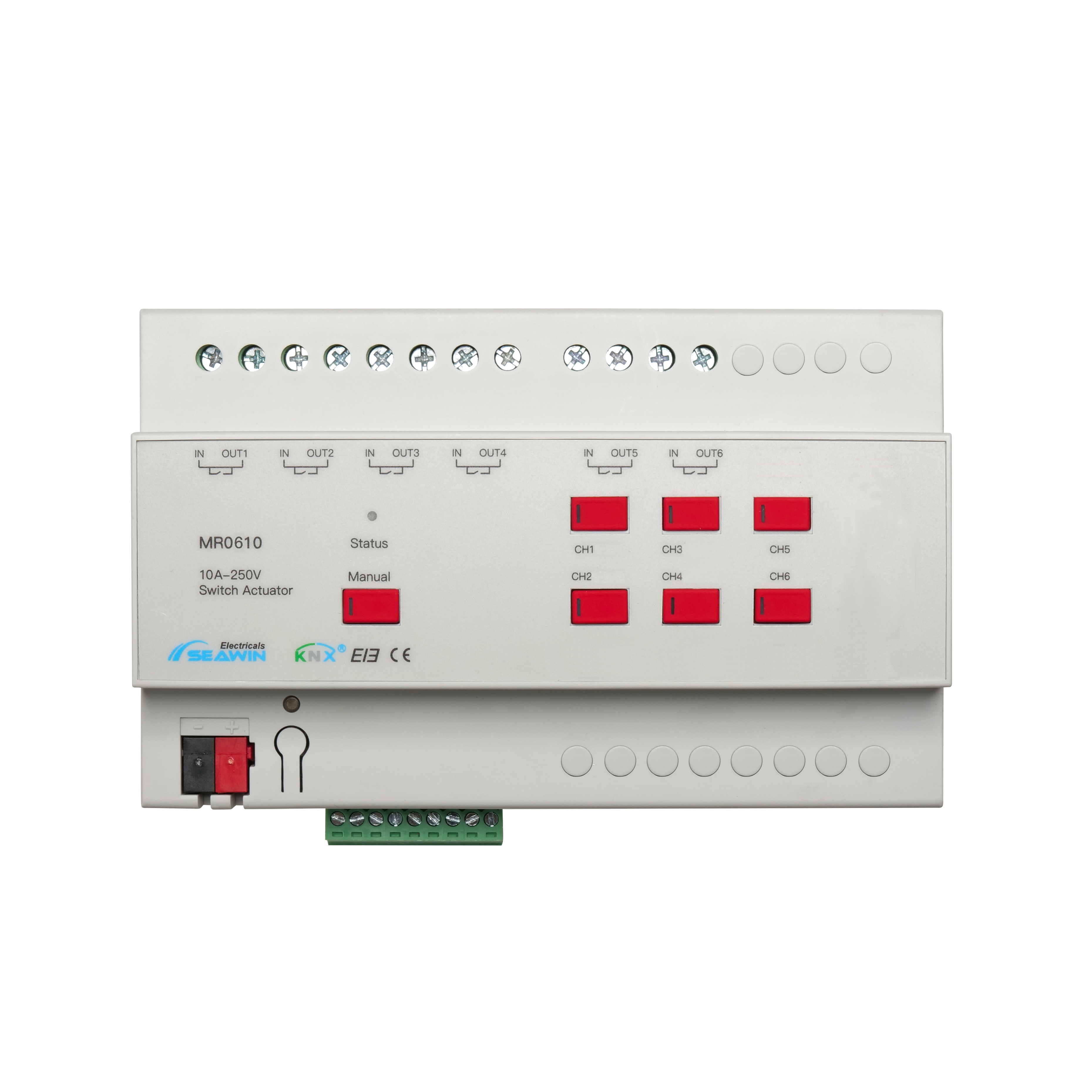 6 fach KNX Schaltaktor 10A 6 fach KNX Schaltaktor 10A