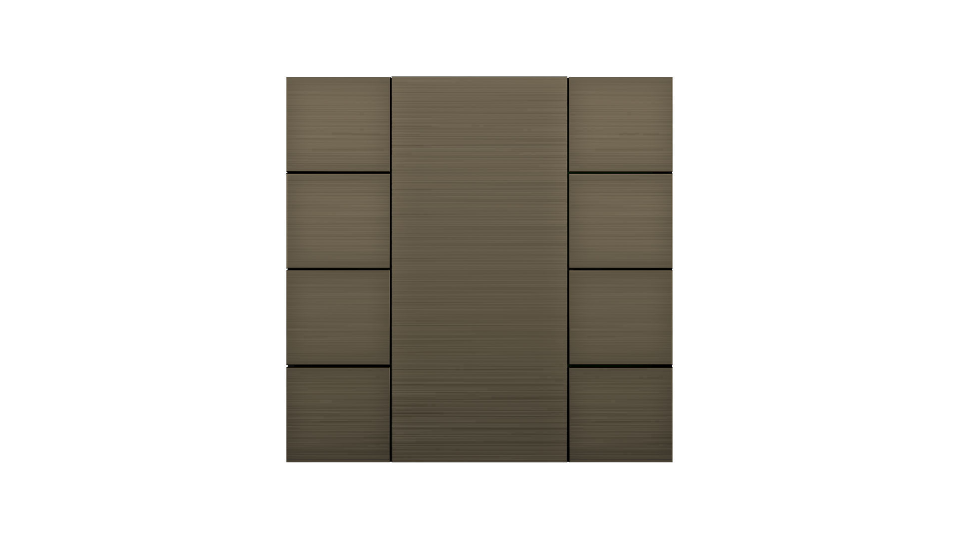 KNX Taster mit Air Quality Sensor iSwitch+ Aluminium Bronze 8 Tasten