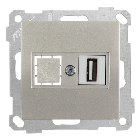 USB Anschluss Titan (CANDELA Metall Optik) USB Anschluss Titan (CANDELA Metall Optik)