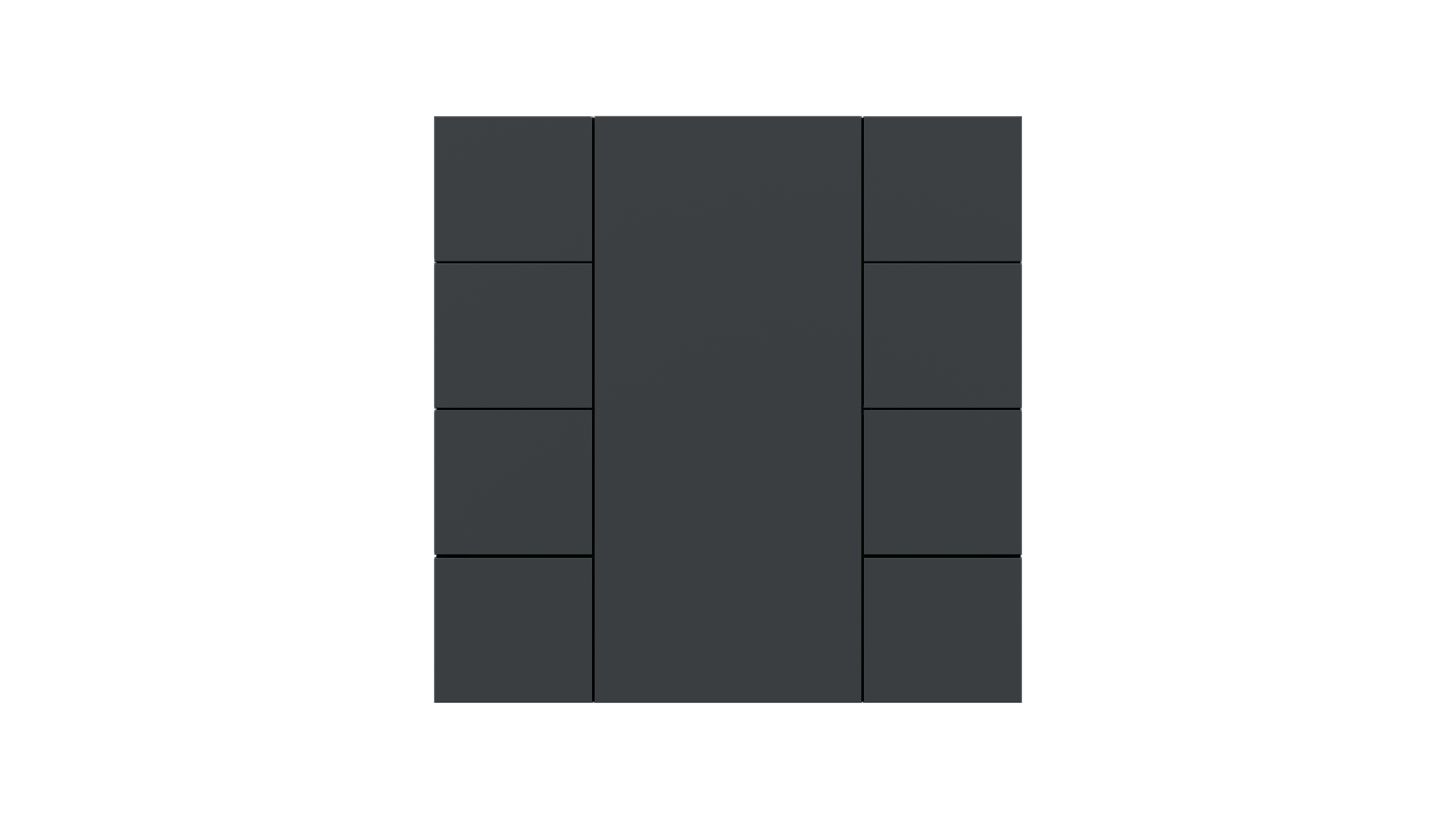 KNX Taster iSwitch · Anthrazit matt