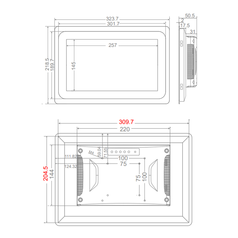 Set GIRA X1 und 11.6" Touch Panel