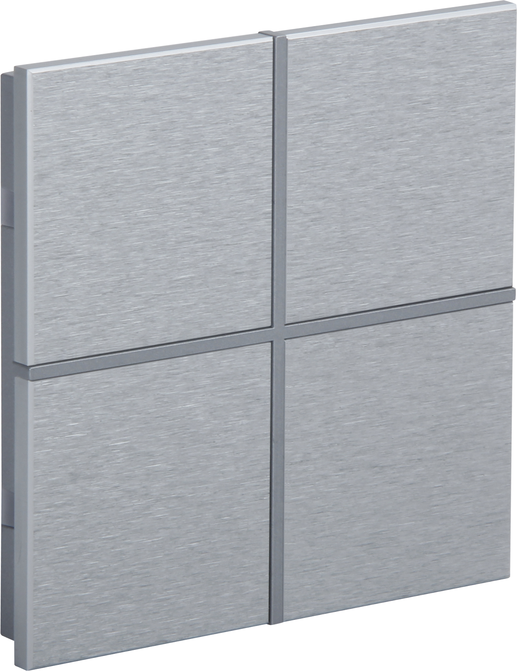 KNX Taster Metall ROSA · Aluminium Natur 4