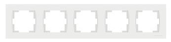 5 fach Rahmen horizontal Weiß (RITA Standard)