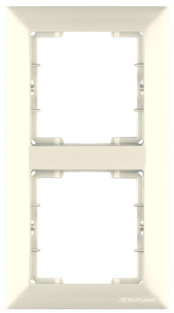 2 fach Rahmen vertikal Creme (CANDELA Standard) 2 fach Rahmen vertikal Creme (CANDELA Standard)
