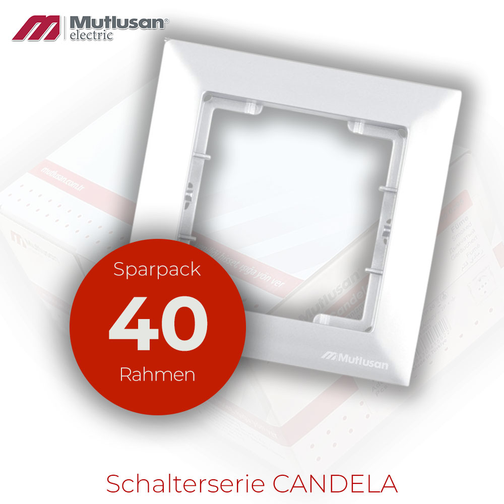 Sparset 40x 1fach Rahmen weiß CANDELA Standard Sparset 40x 1fach Rahmen weiß CANDELA Standard
