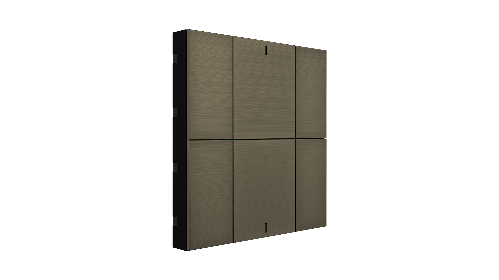 KNX Taster mit Air Quality Sensor iSwitch+ Aluminium Bronze 6 Tasten
