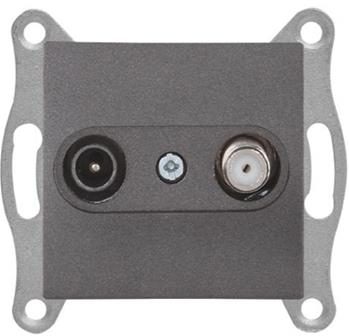 SAT Steckdose 4dB anthrazit - CANDELA Schalterserie SAT Steckdose 4dB anthrazit - CANDELA Schalterserie