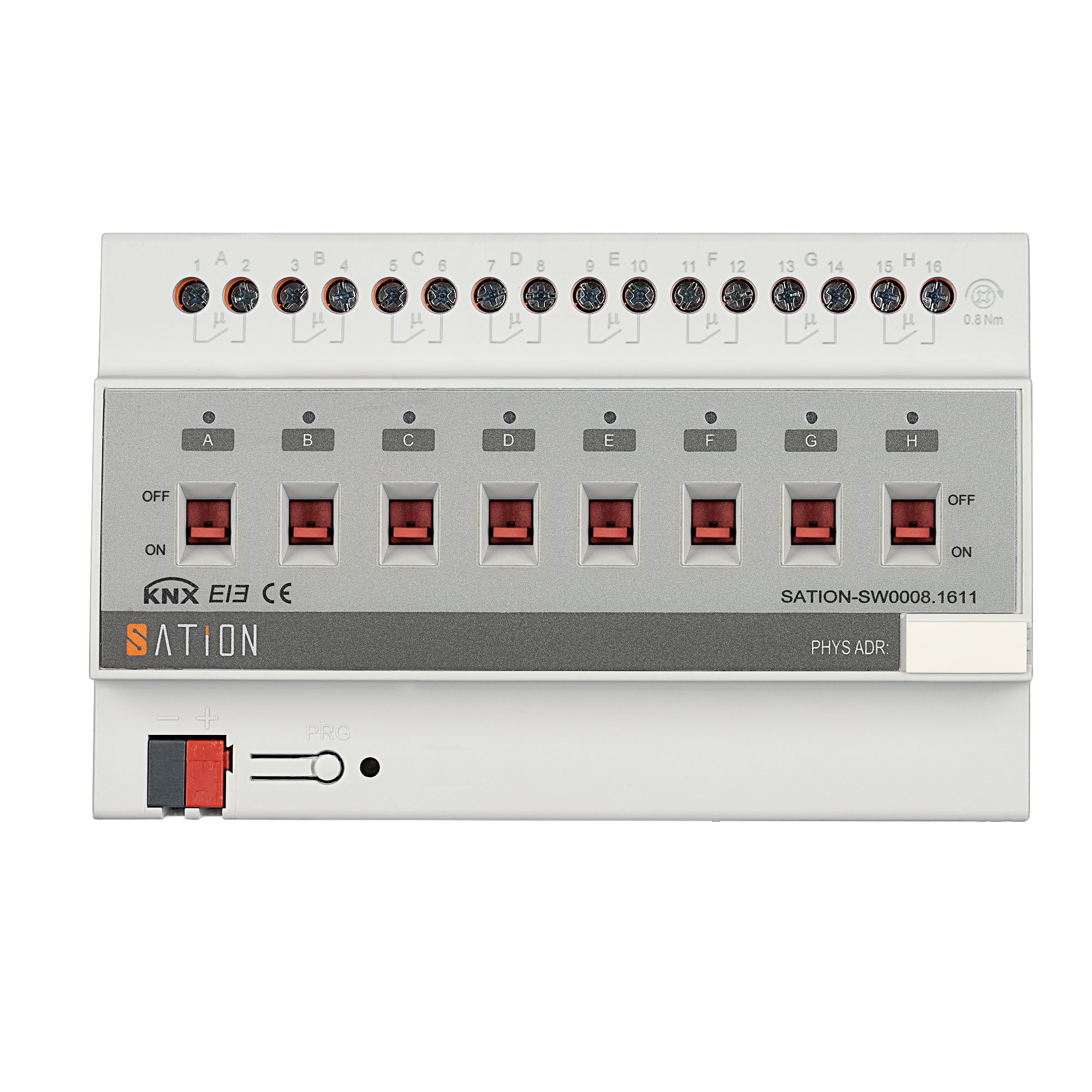 8 fach KNX Schaltaktor mit Strommessung 8 fach KNX Schaltaktor mit Strommessung