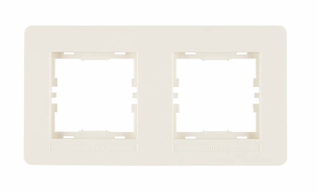 2fach Rahmen Horizontal Creme - SELENE Schalterserie