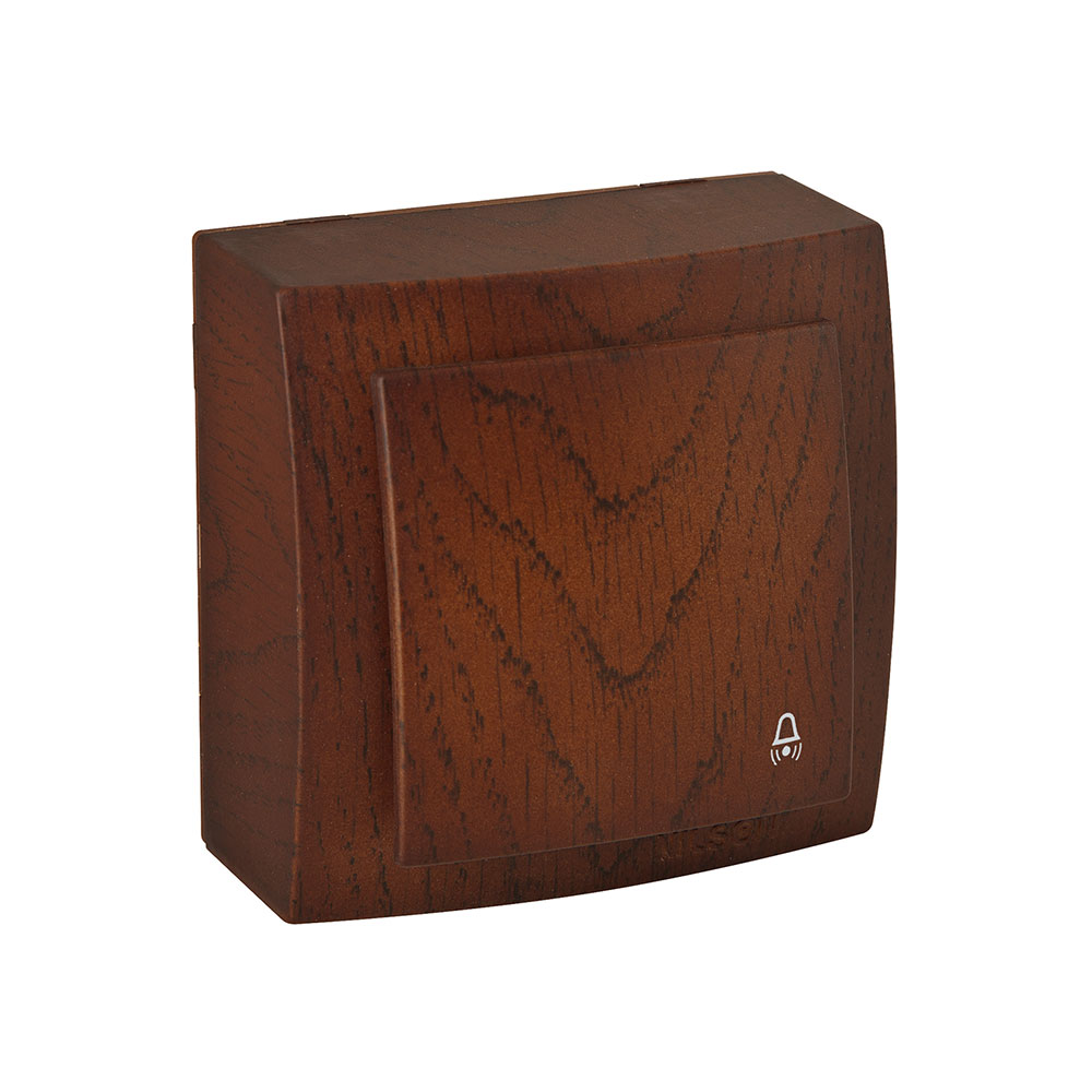 Klingeltaster Walnuss · THEMIS