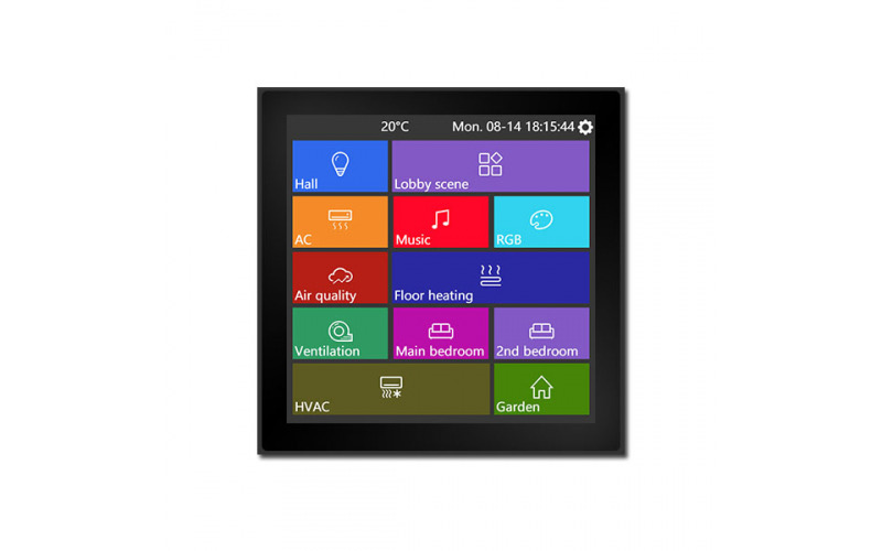 4 Zoll KNX Taster mit Touch Display 4 Zoll KNX Taster mit Touch Display