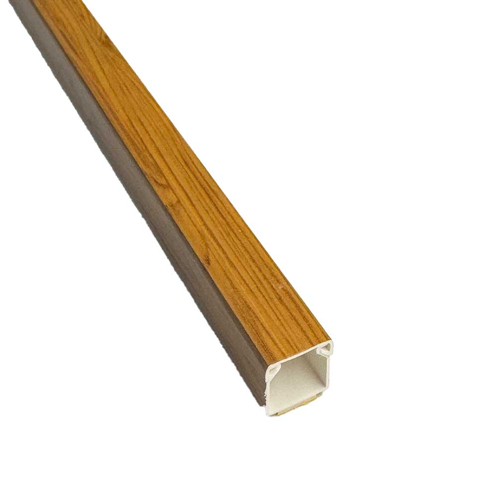 15x15 mm Kabelkanal Eiche Holz Optik Selbstklebend 2x 1m