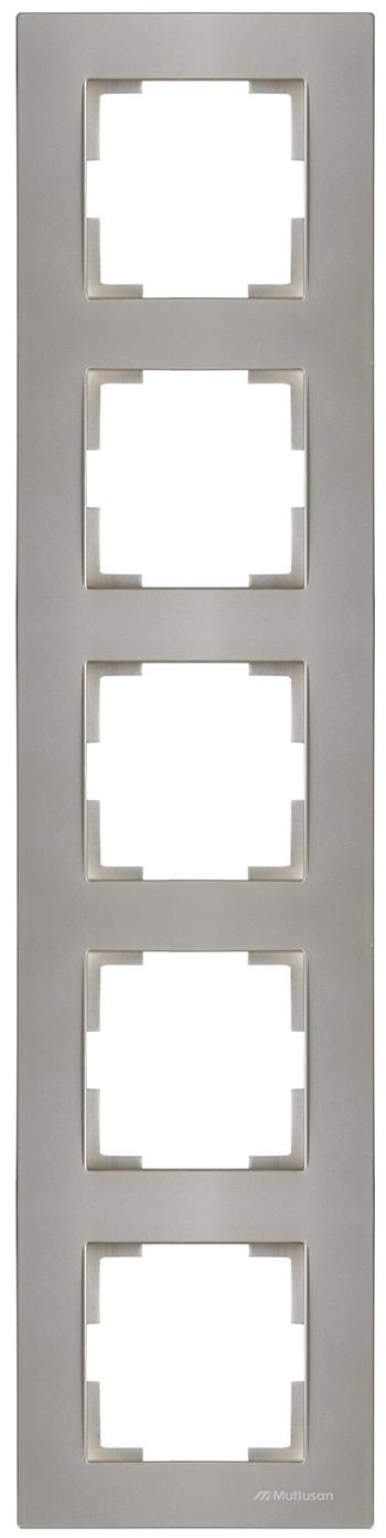 5 fach Rahmen vertikal Titan (RITA Metall Optik) 5 fach Rahmen vertikal Titan (RITA Metall Optik)