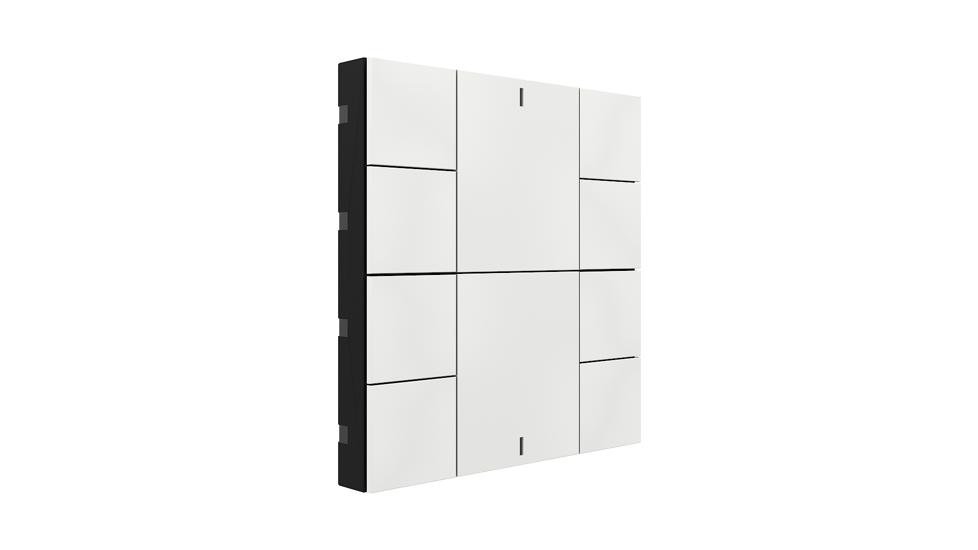 KNX Taster mit Air Quality Sensor iSwitch+ Weiß glänzend 10 Tasten