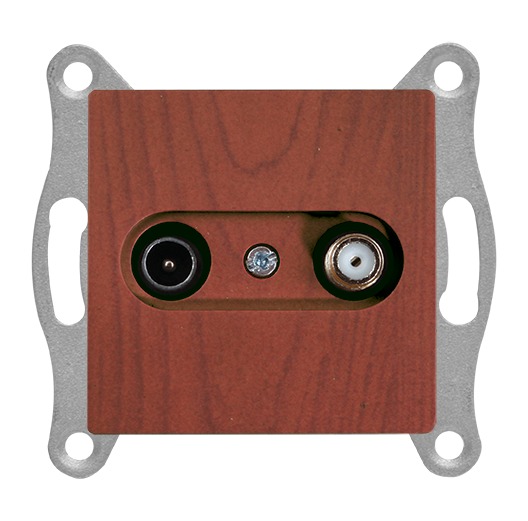 SAT F-Stecker 4dB Kirsche (CANDELA Holz Optik) SAT F-Stecker 4dB Kirsche (CANDELA Holz Optik)