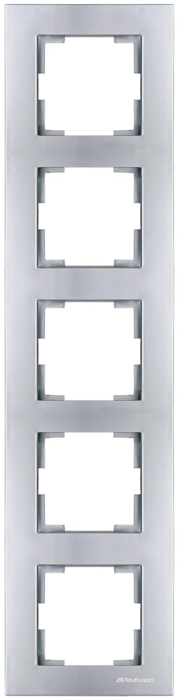 5 fach Rahmen vertikal Silber (RITA Metall Optik) 5 fach Rahmen vertikal Silber (RITA Metall Optik)
