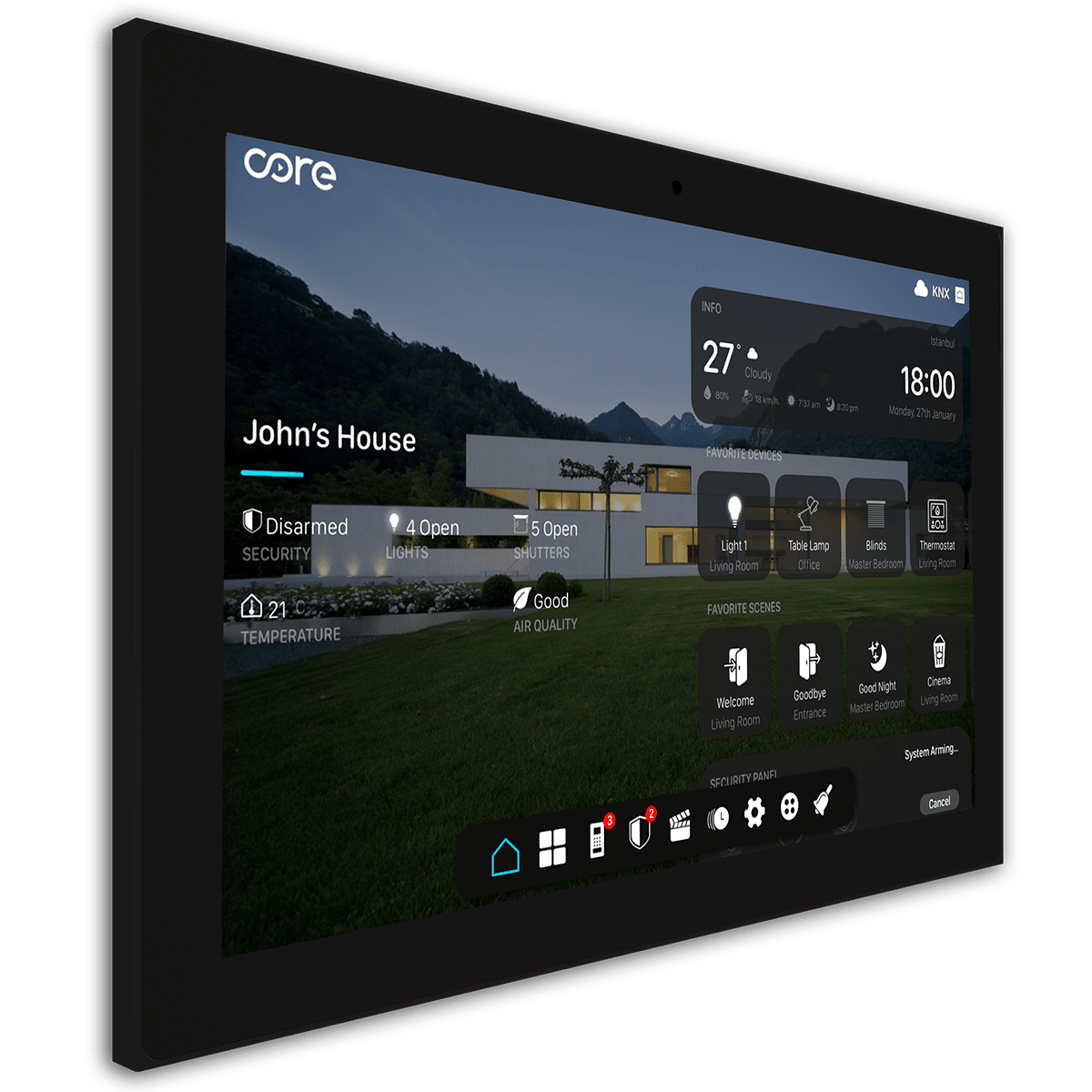 10" Surface KNX Panel (Obsidien Black) 10" Surface KNX Panel (Obsidien Black)
