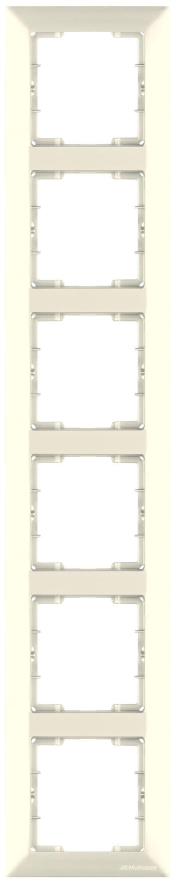 6 fach Rahmen vertikal Creme (CANDELA Standard) 6 fach Rahmen vertikal Creme (CANDELA Standard)