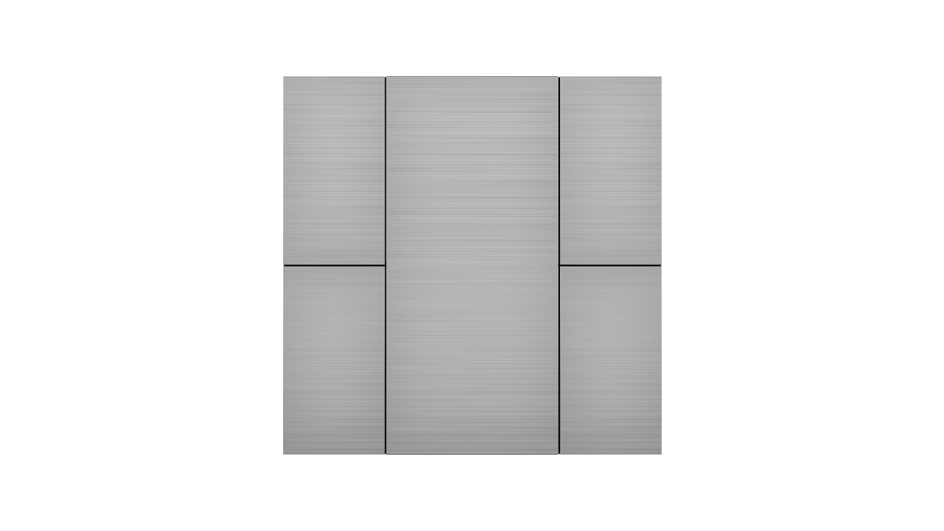 KNX Taster iSwitch+ Aluminium Natur 4 Tasten