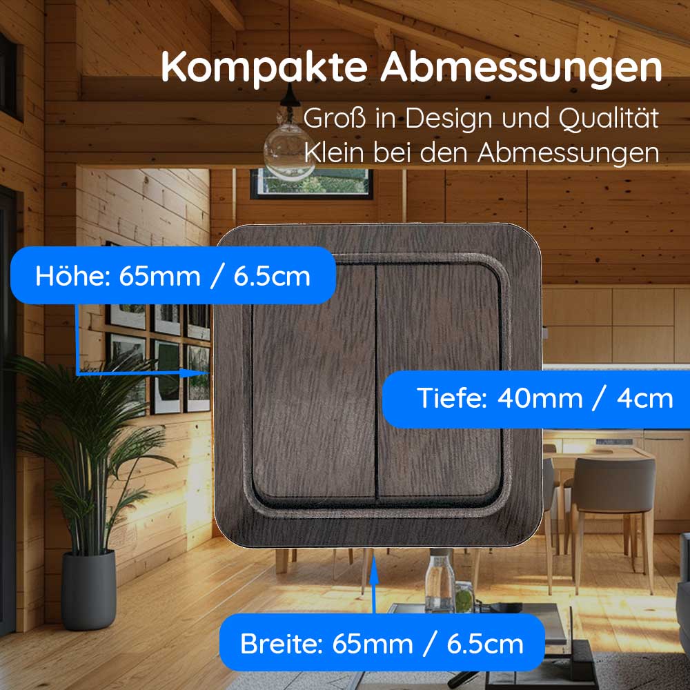 Serienschalter Walnuss · NOELA Serienschalter Walnuss · NOELA